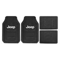 Plasticolor Plasticolor P23-001668R01 Jeep Rubber Floor Mat; Black P23-001668R01